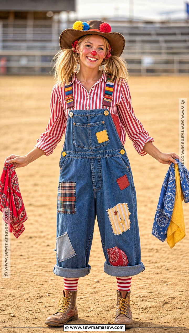Rodeo Clown Western Costume - 30 western costume ideas for women