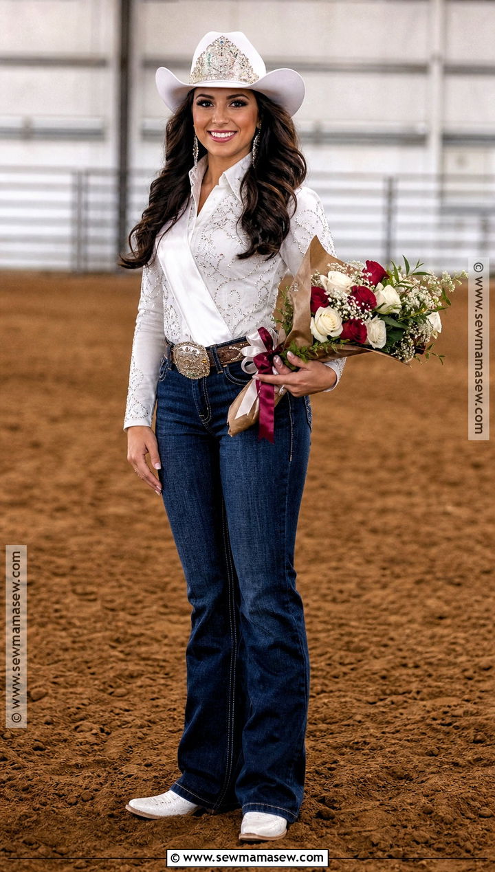 Rodeo Queen Costume With Rhinestone Fringe - 30 wild west costume ideas for women