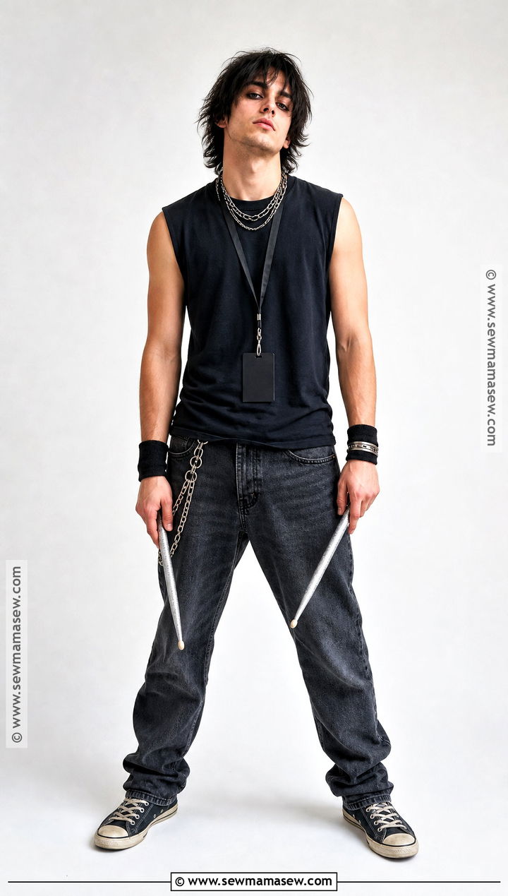 Rodrick Heffley Sleeveless Rock Costume - 35 rodrick heffley costume ideas