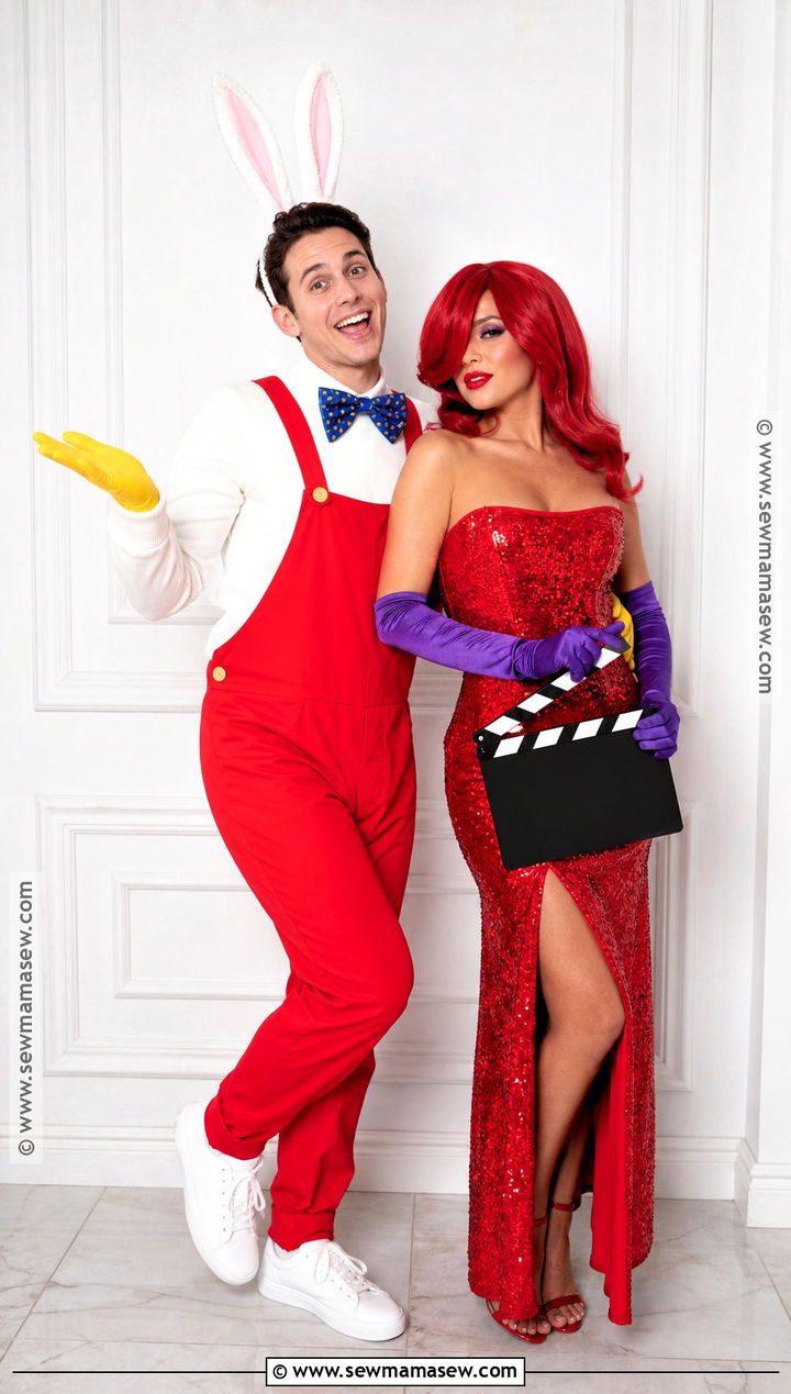 Roger And Jessica Rabbit Couple Costume - 30 bunny couple costume ideas