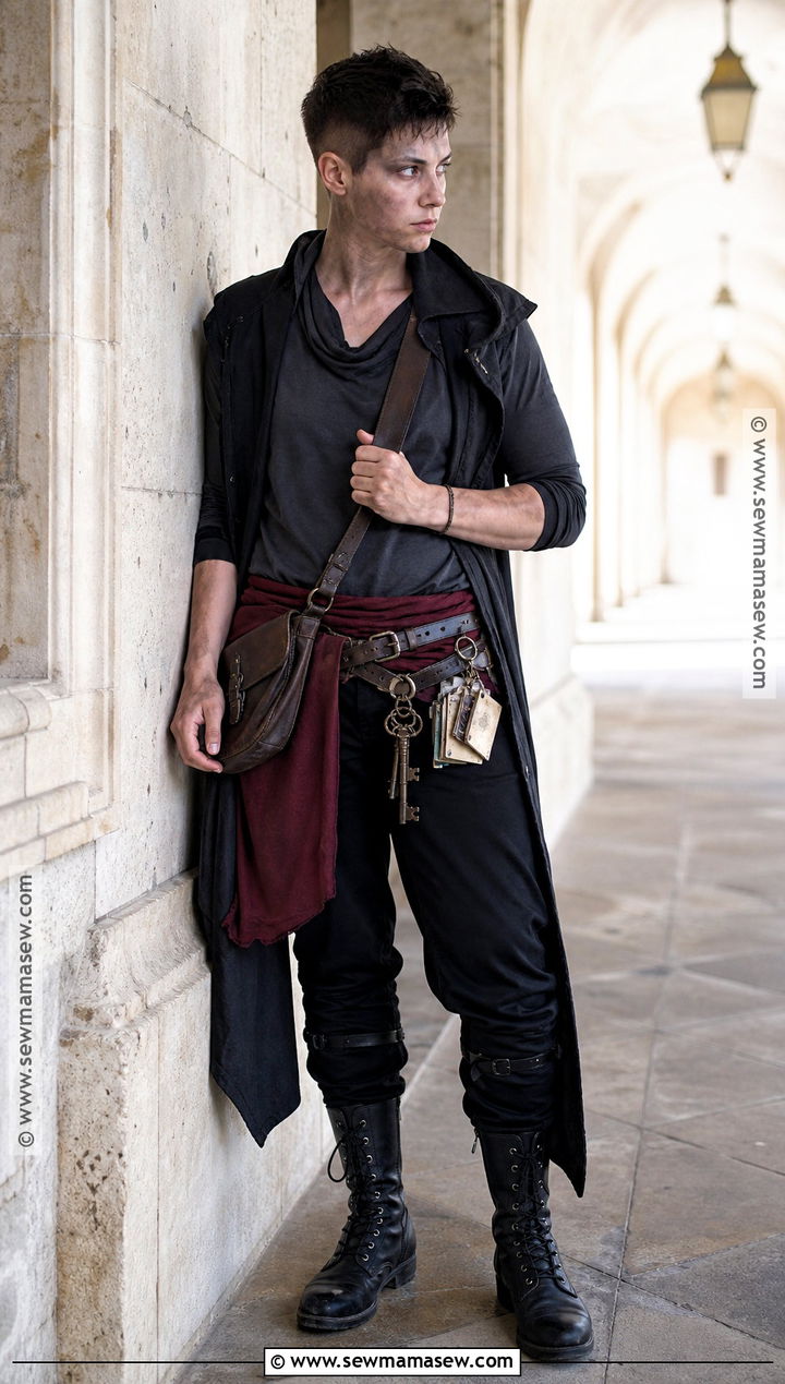 Rogue Adventurer Costume With Hooded Vest - 35 Fantasy Costumes