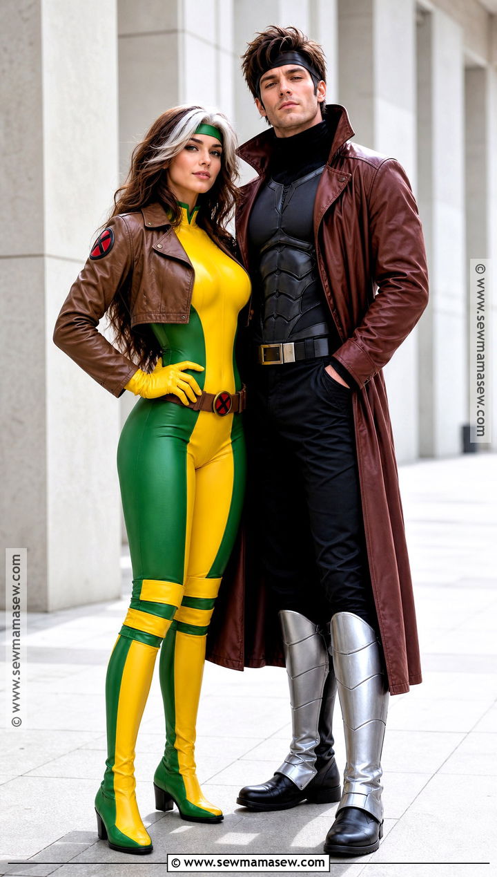 Rogue And Gambit Couple Costume - 30 super hero couple costumes