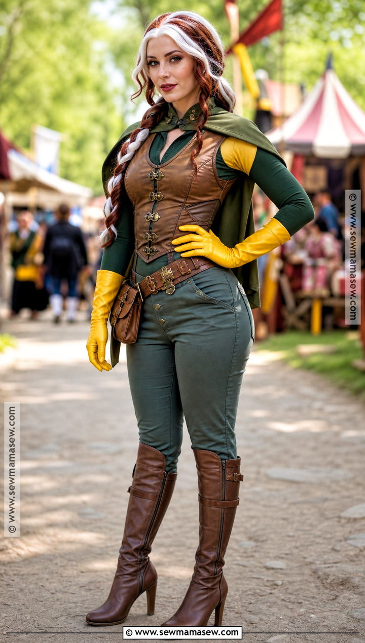 Rogue Costume With Brown Corset Vest - 30 rogue costume ideas