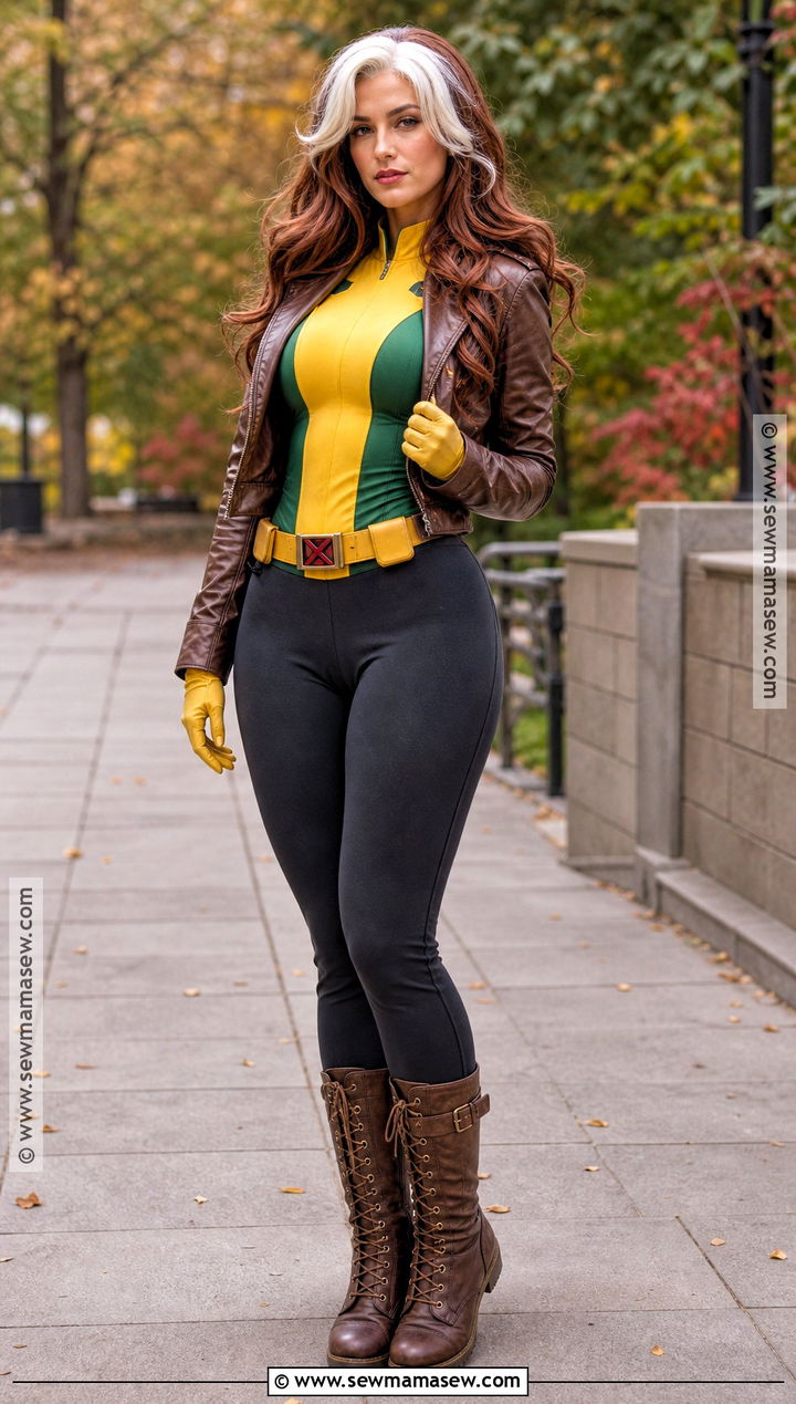 Rogue Costume With Green Jacket - 30 Superhero Halloween Costumes for Women
