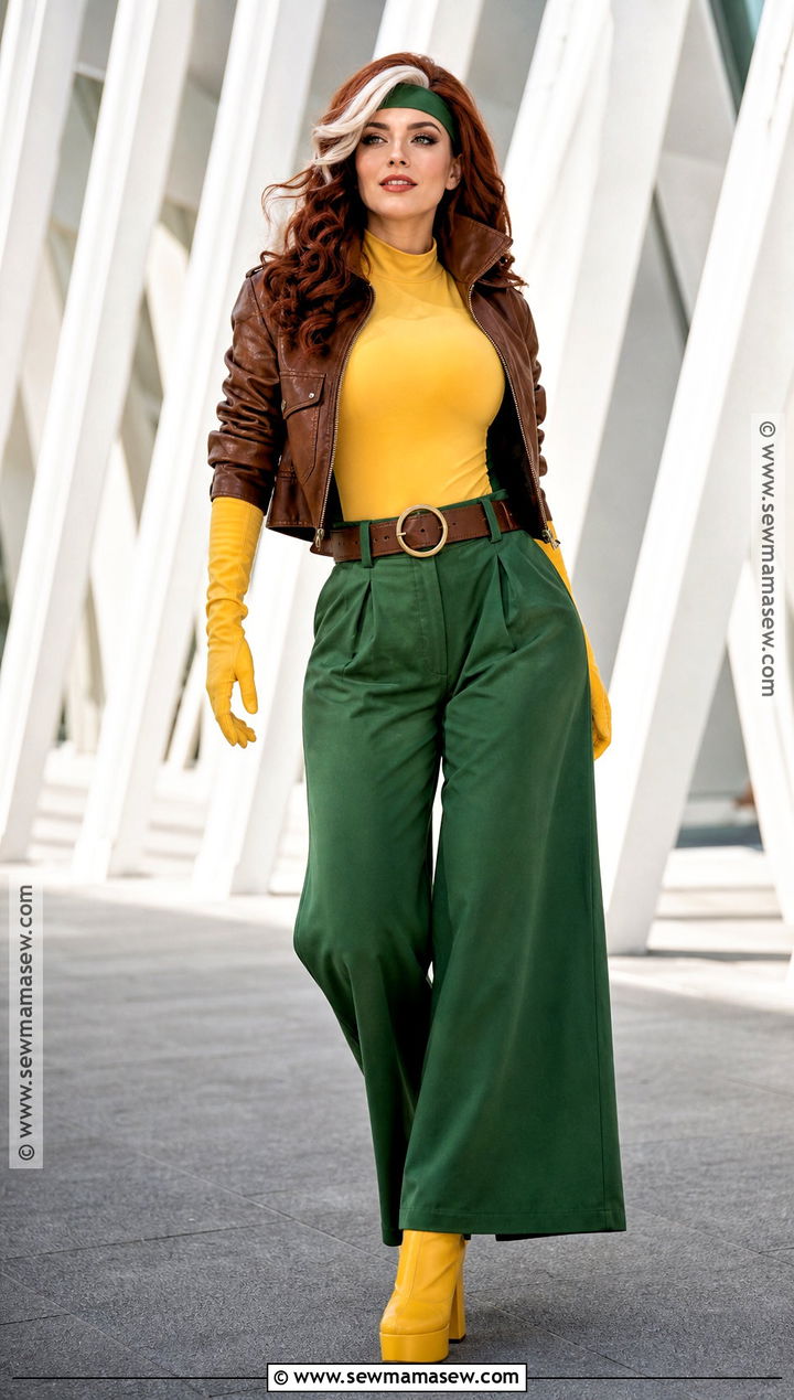 Rogue Costume With Wide Leg Pants - 30 rogue costume ideas