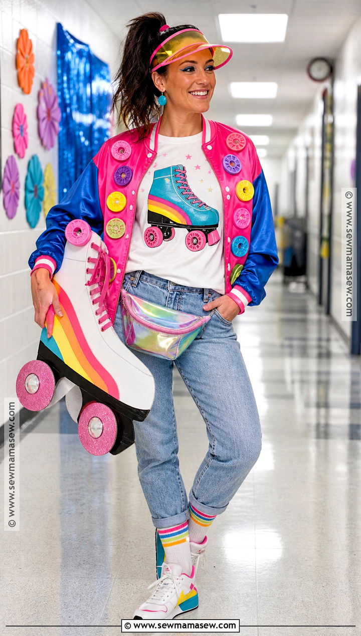 Rolling Into 100 Days Teacher Outfit - 30 100th day of school dress up ideas for teachers