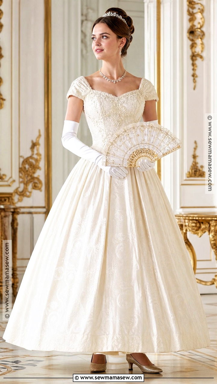 Roman Holiday Princess Gown Costume - 30 audrey hepburn halloween costume ideas