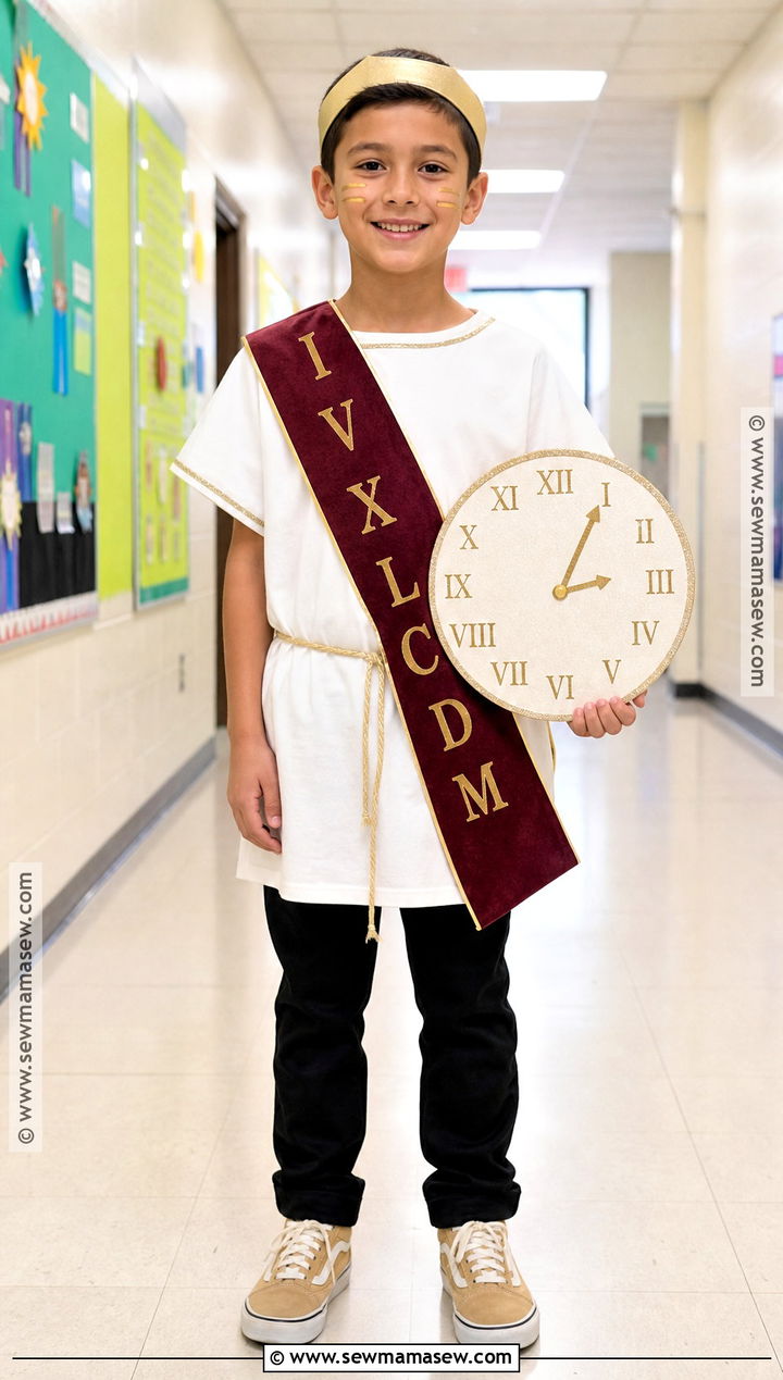 Roman Numerals Maths Day Costume - 30 maths day costumes for kids
