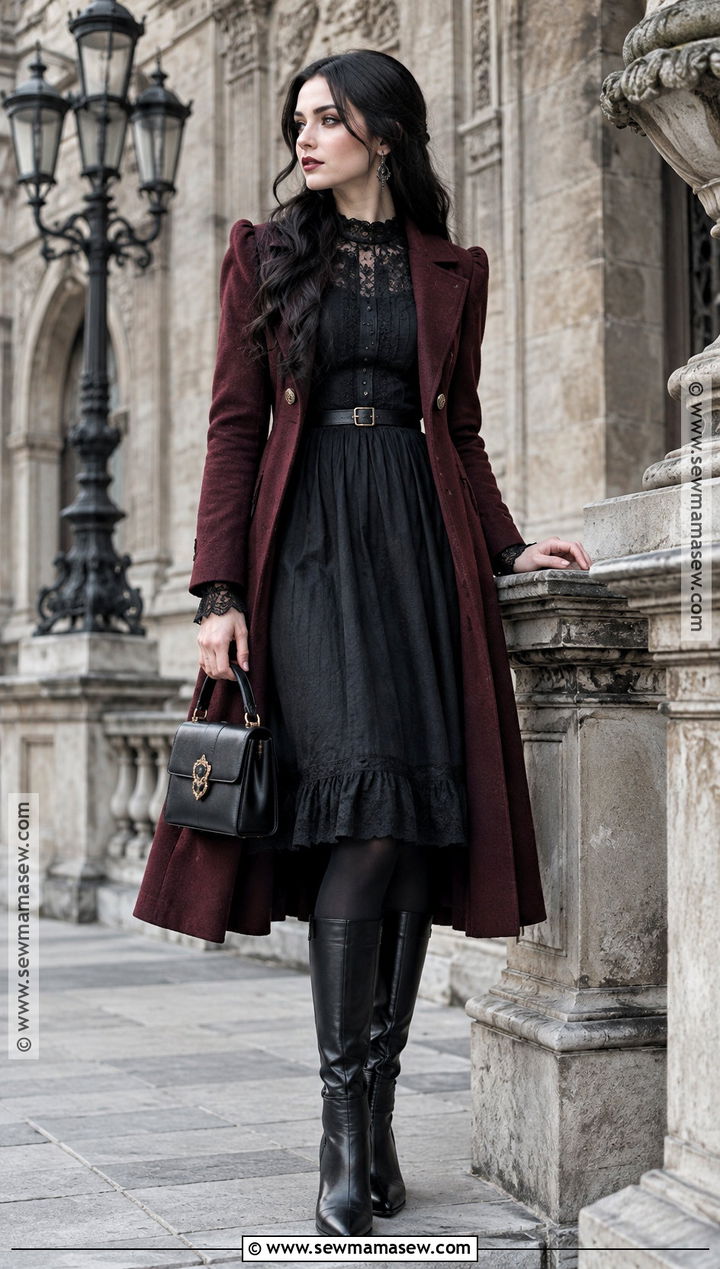 Romantic Gothic Fall Outfit - 15 Aesthetic Outfits For Fall