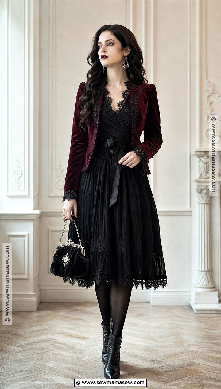 Romantic Gothic Witch Outfit - 40 modern witch outfit ideas