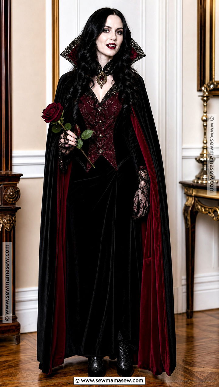 Romantic Victorian Vampire Costume - 35 Gothic Halloween Costumes