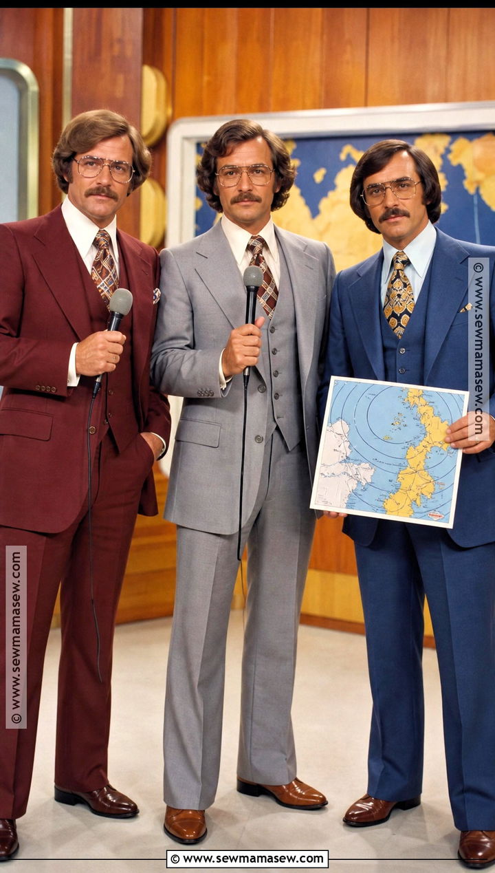 Ron Burgundy Brick And Brian News Team Trio Costume - 30 Trio Halloween Costumes for Men
