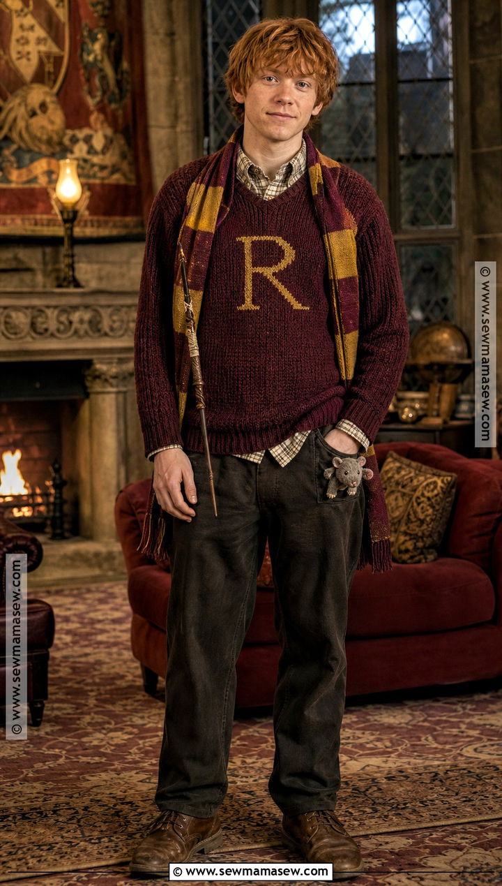 Ron Weasley Sweater Costume - 50 harry potter costume ideas
