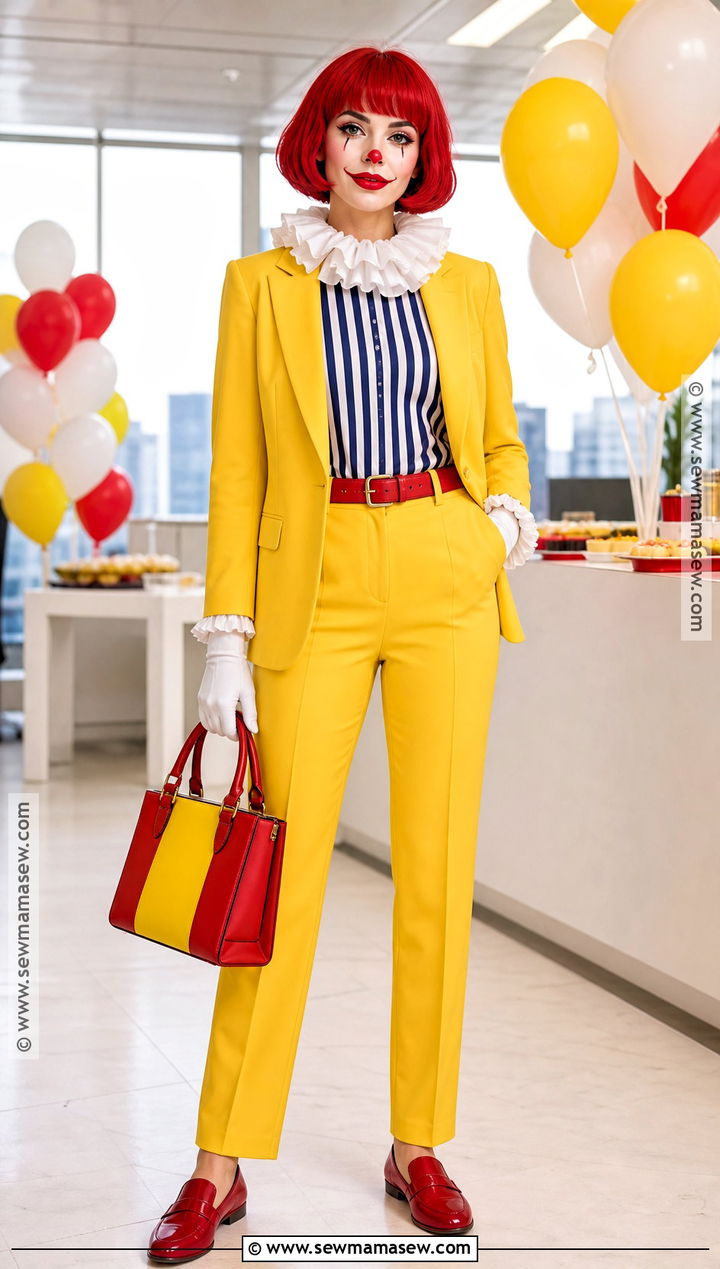 Ronald McDonald Pantsuit Costume - 30 Ronald Mcdonald Costume Ideas for Women