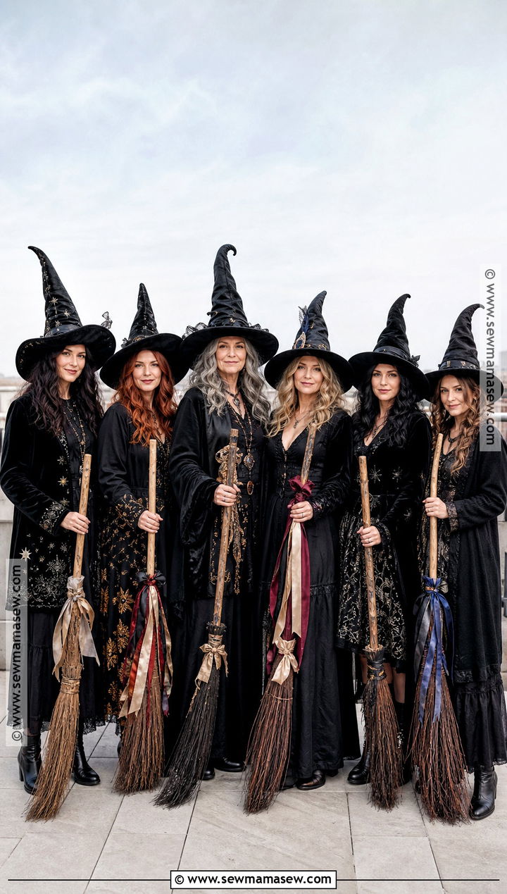 Rooftop Coven Group Costume - 30 practical magic costume ideas