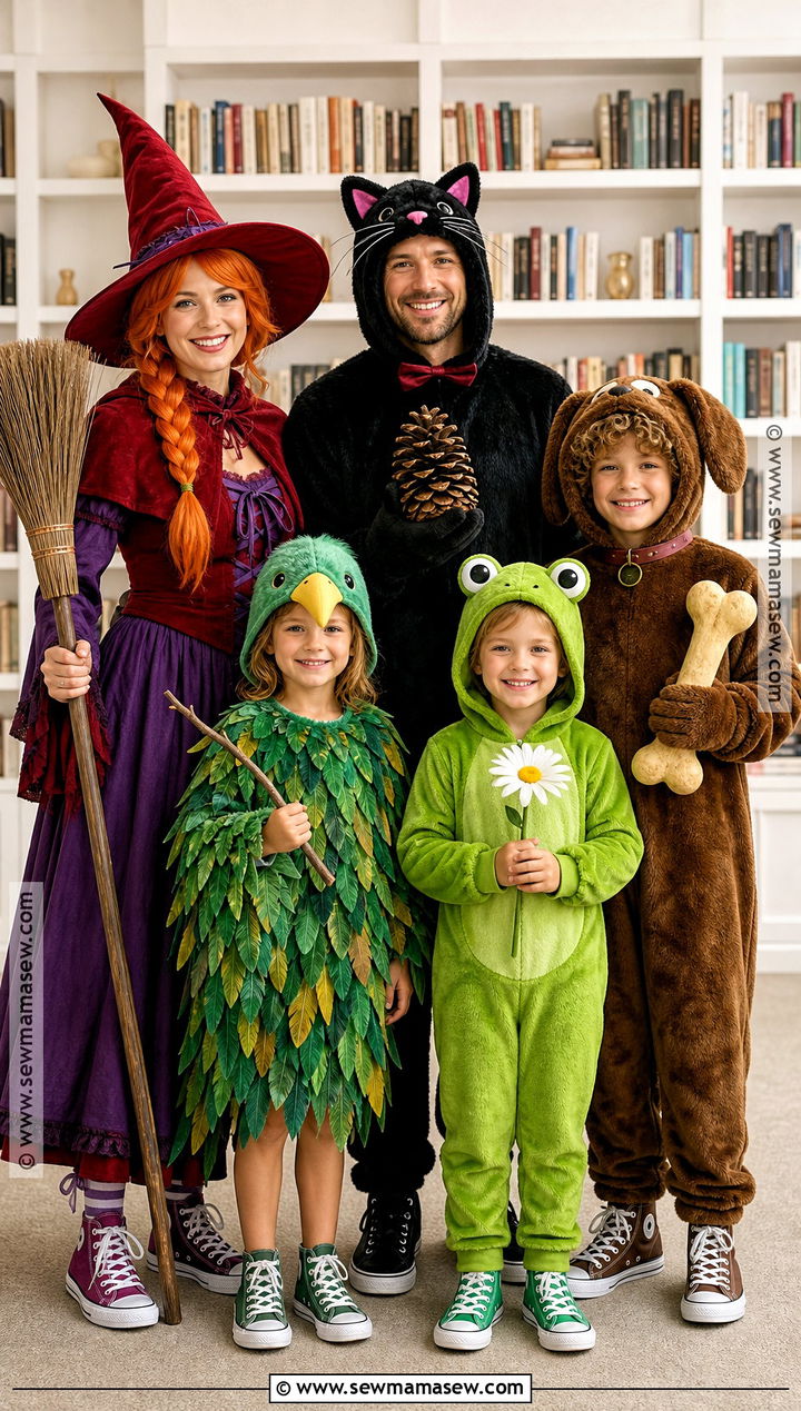 Room on the Broom Family Costume - 30 room on the broom costume ideas