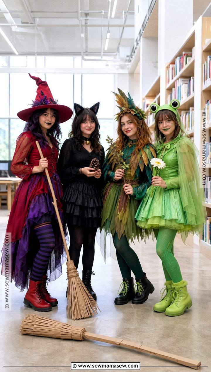 Room on the Broom Four Person Costume - 30 room on the broom costume ideas
