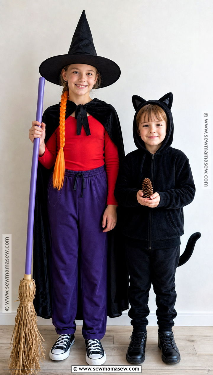 Room on the Broom Sibling Costume - 30 room on the broom costume ideas