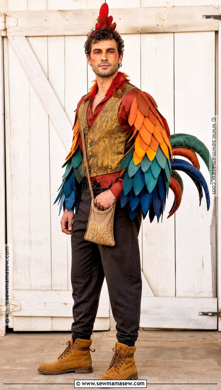 Rooster Bird Costume - 30 bird halloween costume ideas