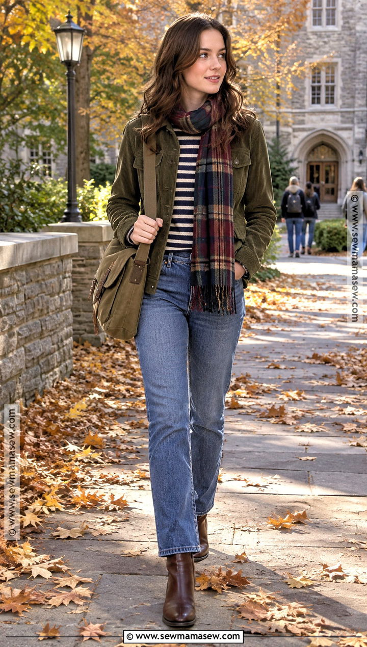 Rory Gilmore Corduroy Jacket Fall Outfit - 20 fall outfits gilmore girls inspired