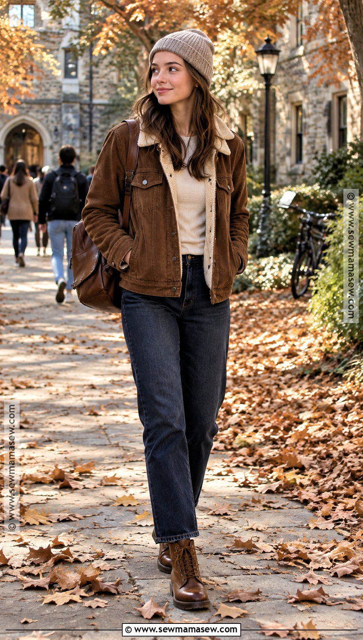 Rory Gilmore Sherpa Jacket Fall Outfit - 20 fall outfits gilmore girls inspired