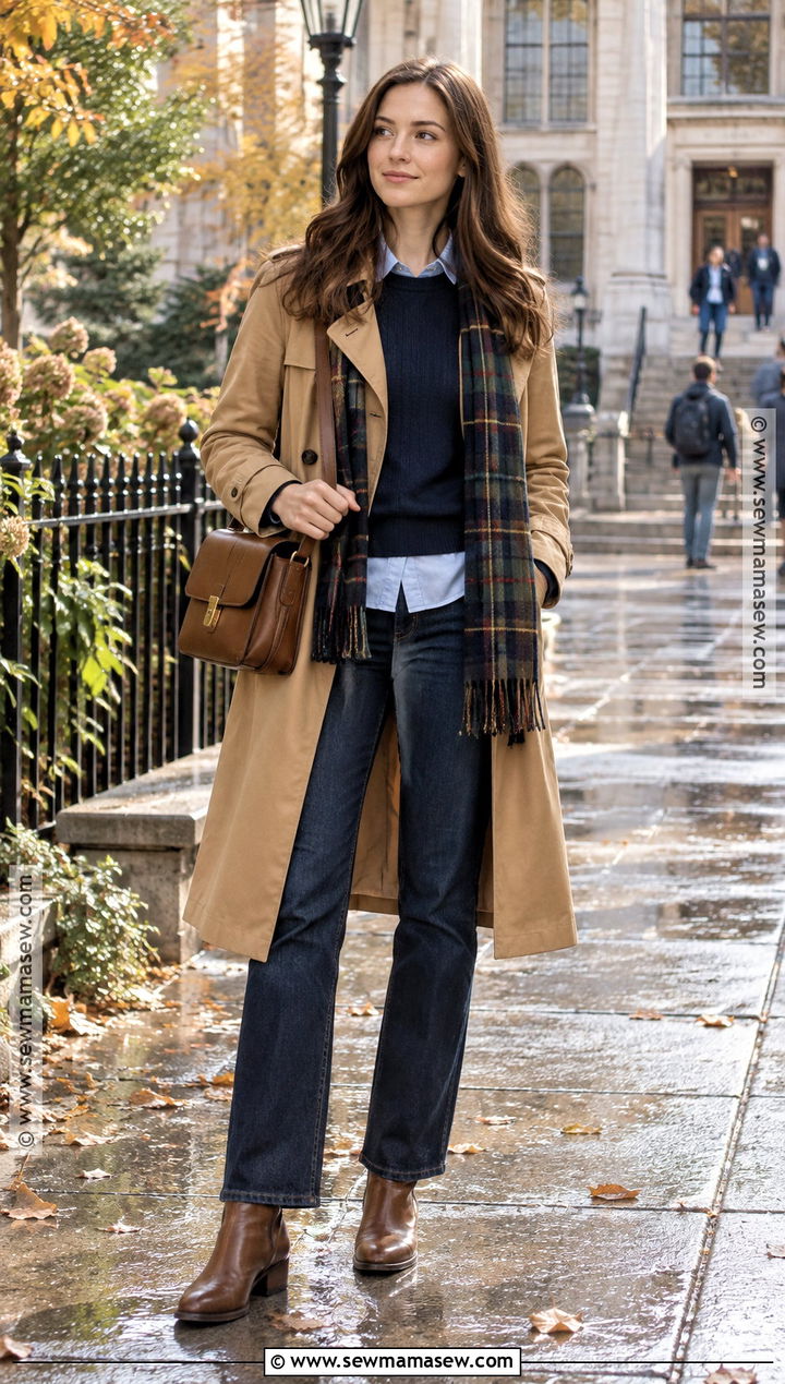 Rory Gilmore Trench Coat Fall Outfit - 20 fall outfits gilmore girls inspired