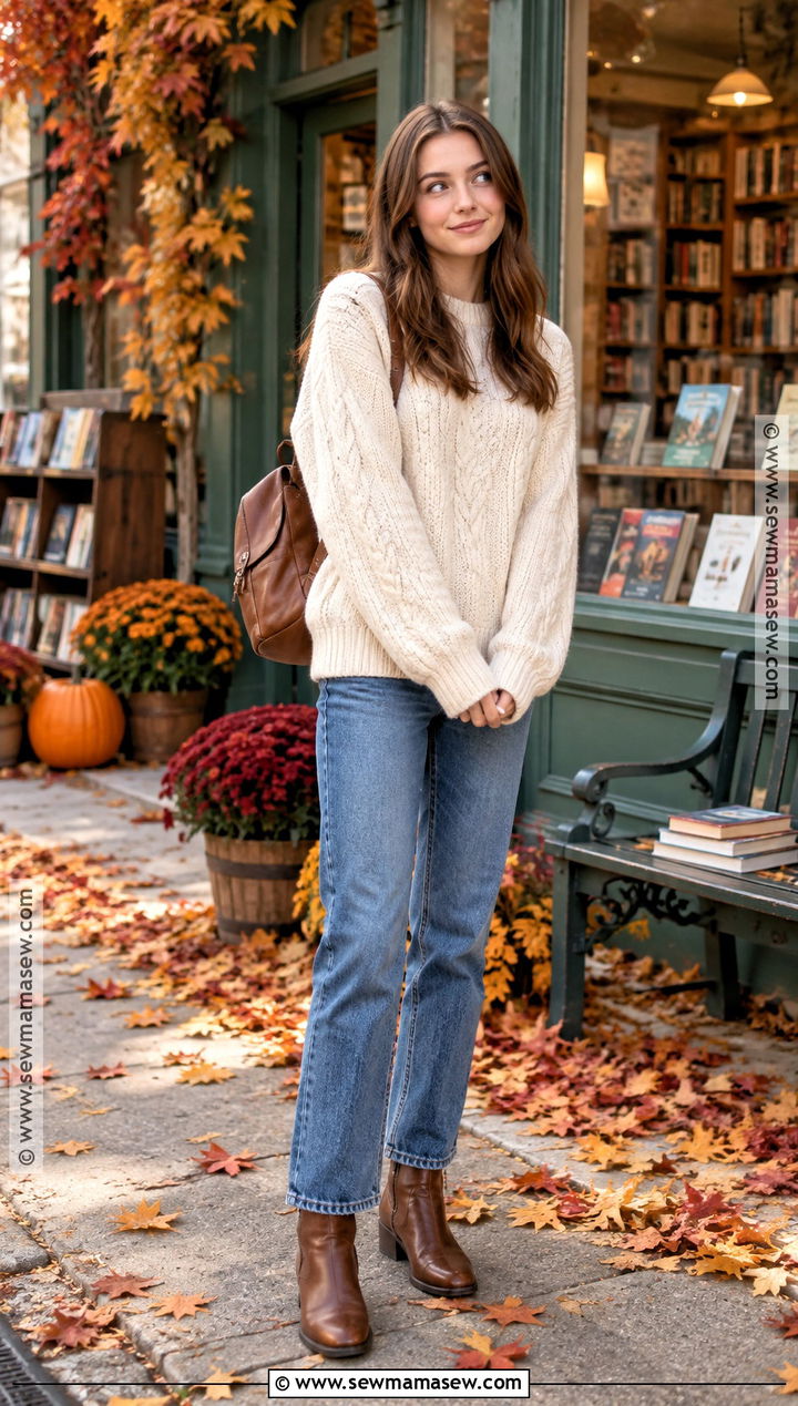 Rory Gilmore White Sweater Fall Outfit - 20 fall outfits gilmore girls inspired