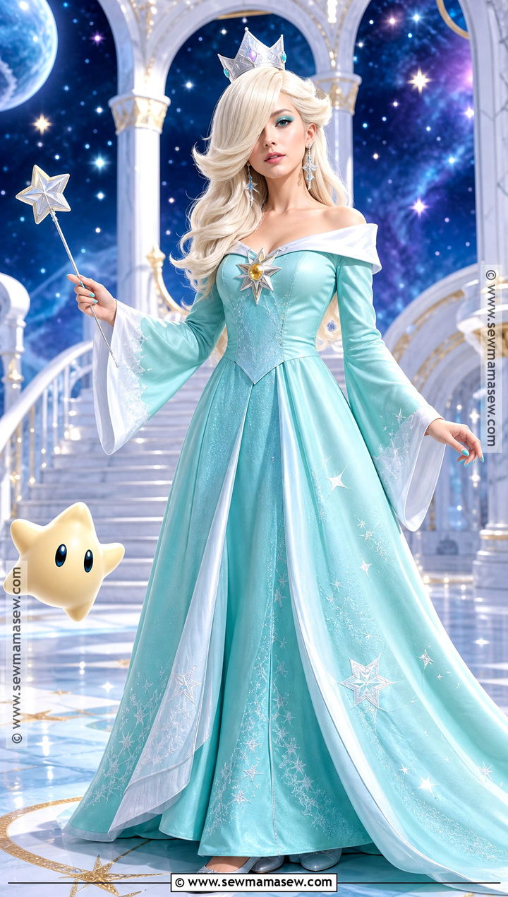 Rosalina Blue Star Princess Costume - 45 princess halloween costume ideas