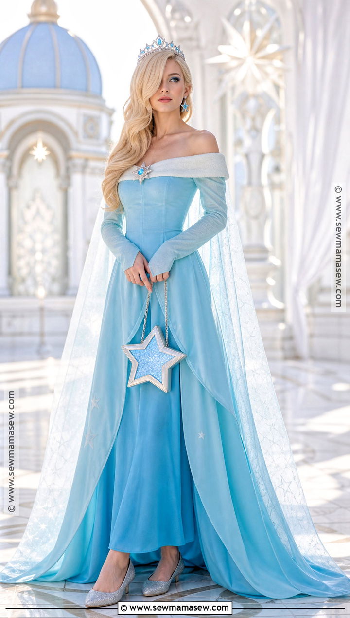 Rosalina Costume With Blue Gown - 35 cute halloween costumes for women