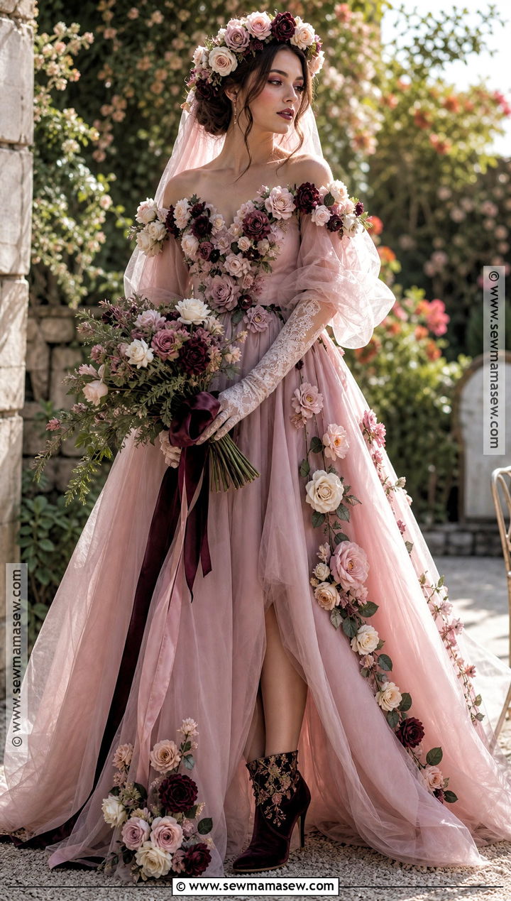 Rose Garden Bride Costume - 30 halloween bride costumes