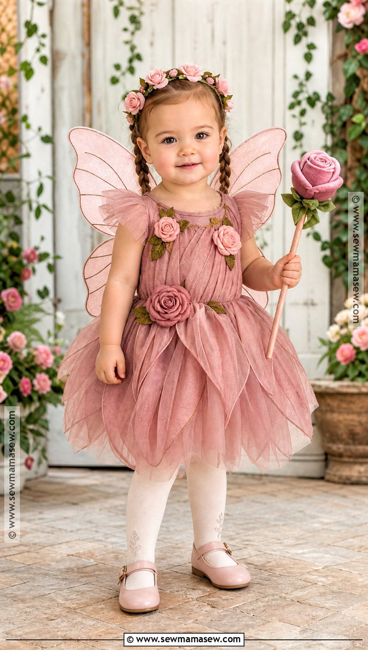 Rose Garden Fairy Costume - 30 toddler fairy costume ideas