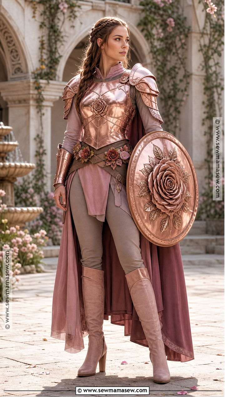 Rose Gold Female Knight Costume - 30 female knight costume ideas