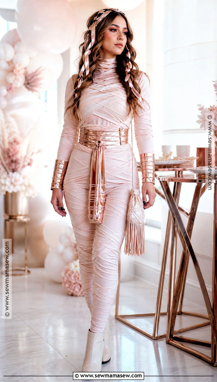 Rose Gold Mummy Costume - 35 mummy costume ideas for women
