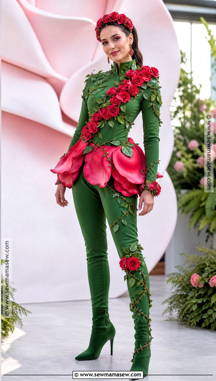 Rose Jumpsuit Costume - 30 rose costume ideas