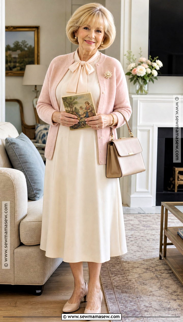 Rose Nylund Costume With Pastel Cardigan - 30 tv show halloween costumes