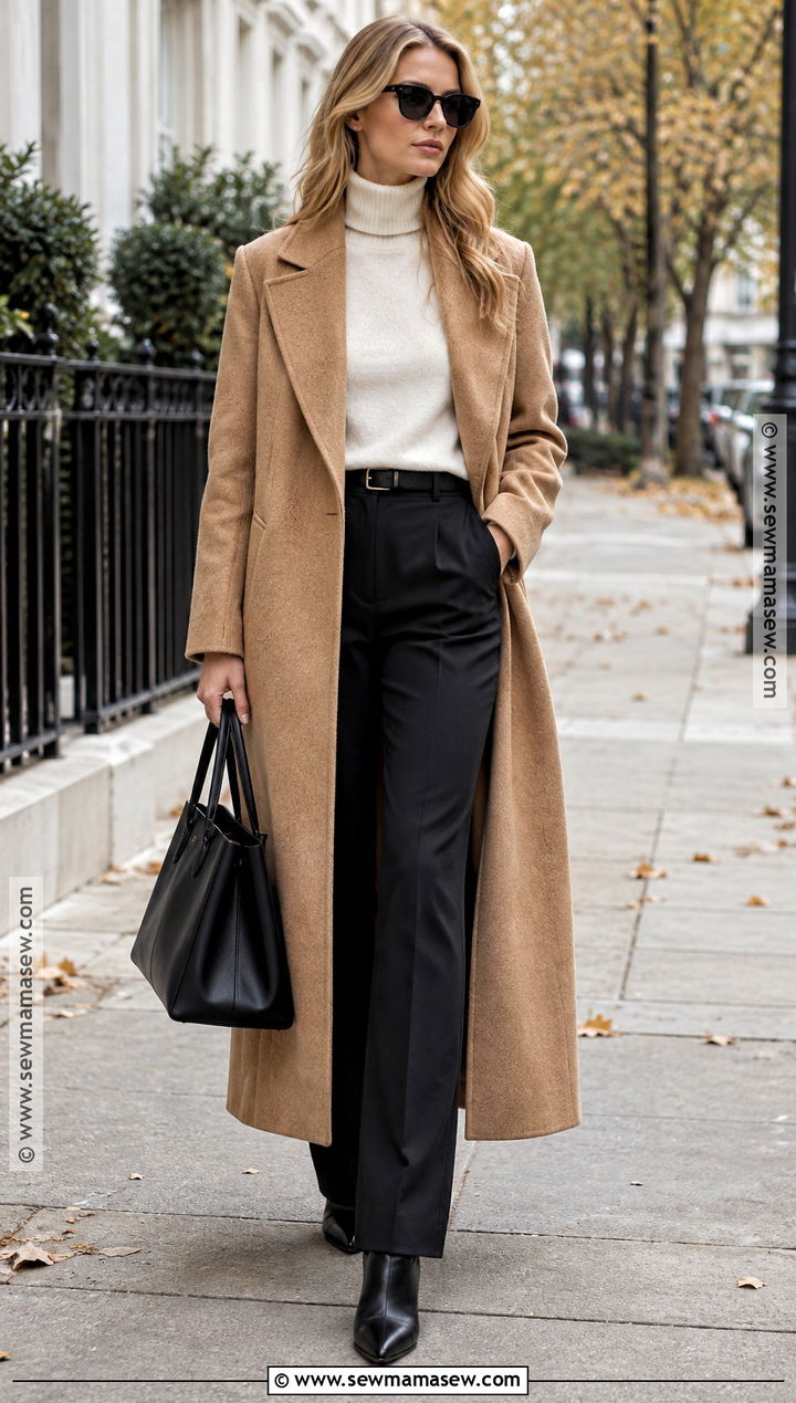 Rosie Huntington Whiteley Camel Coat Outfit - 15 Rosie Huntington Whiteley Autumn Style Ideas