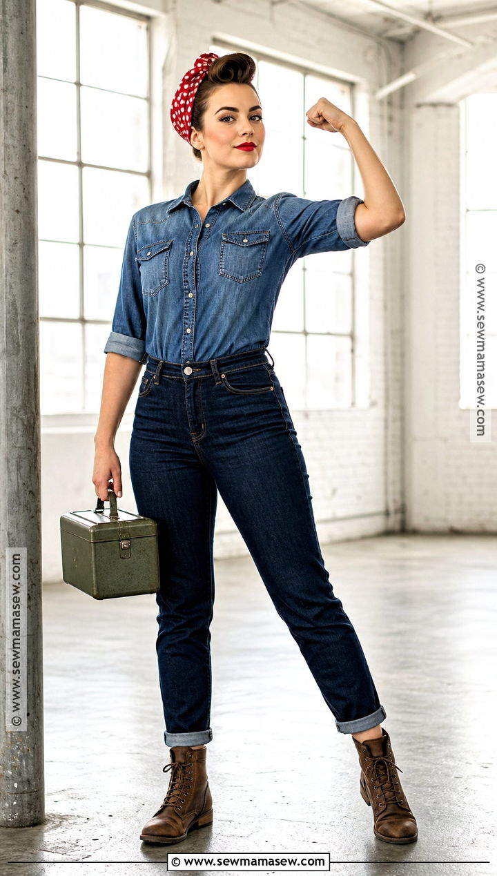 Rosie The Riveter Costume - 45 cool halloween costumes