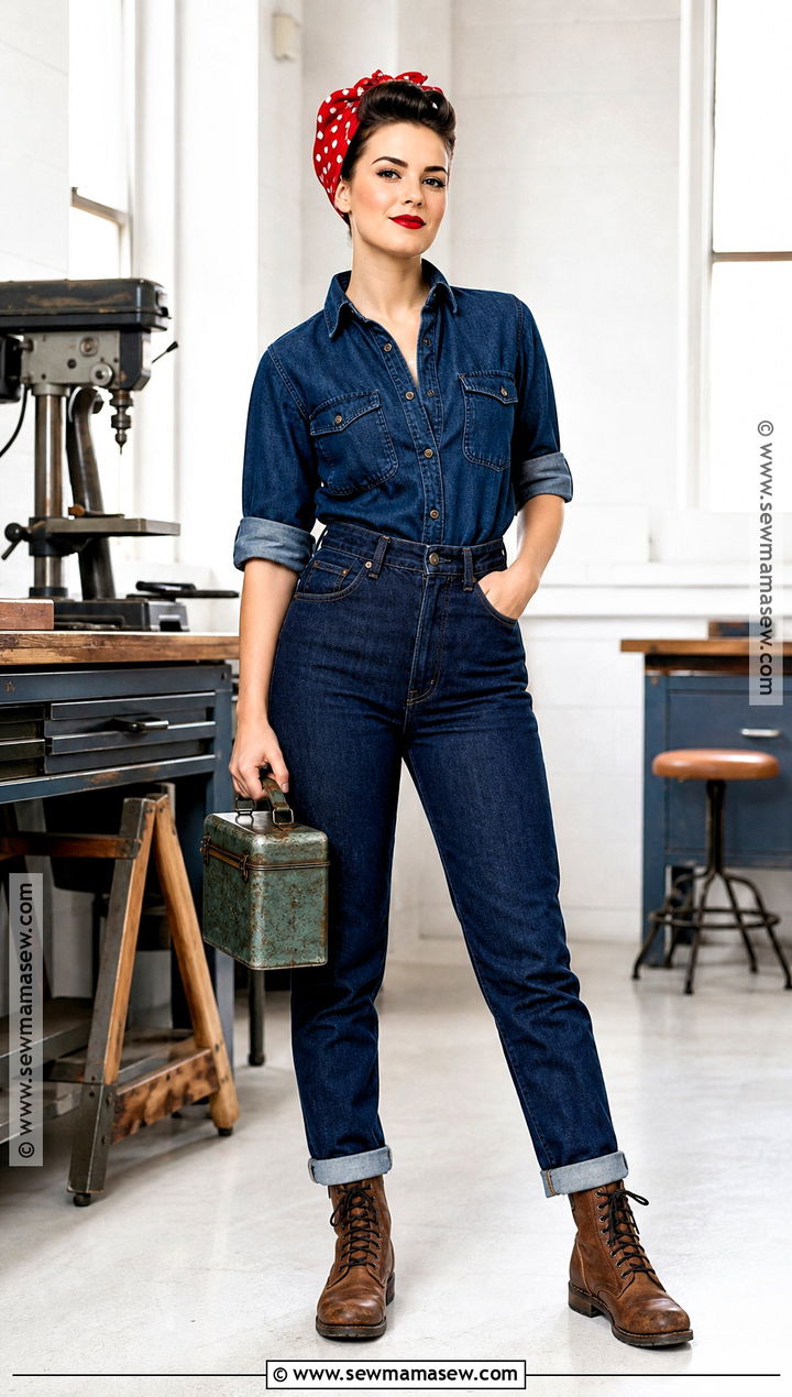 Rosie The Riveter Costume - 50 iconic halloween costumes