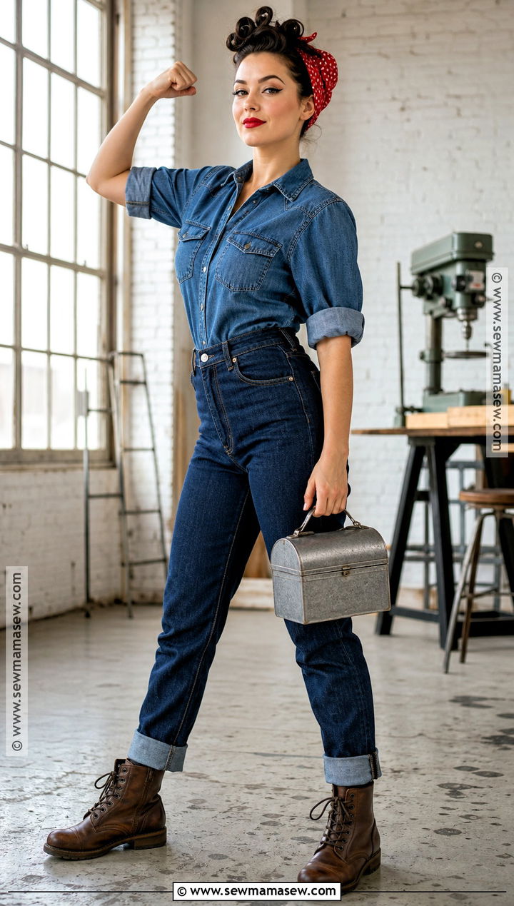 Rosie the Riveter Costume - 30 Creative Costume Ideas for Women