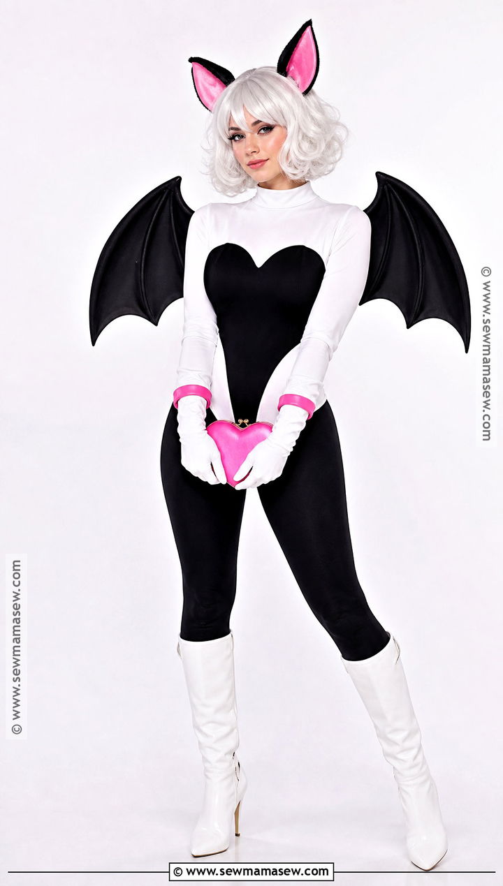 Rouge The Bat Cosplay With White Bodysuit - 40 sonic cosplay ideas