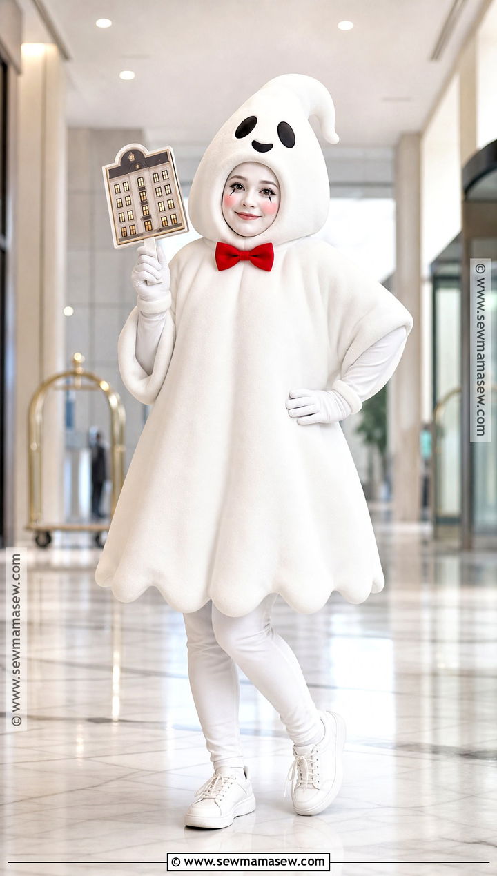 Rowan Ghost Mascot Costume - 40 ghostbusters costume ideas