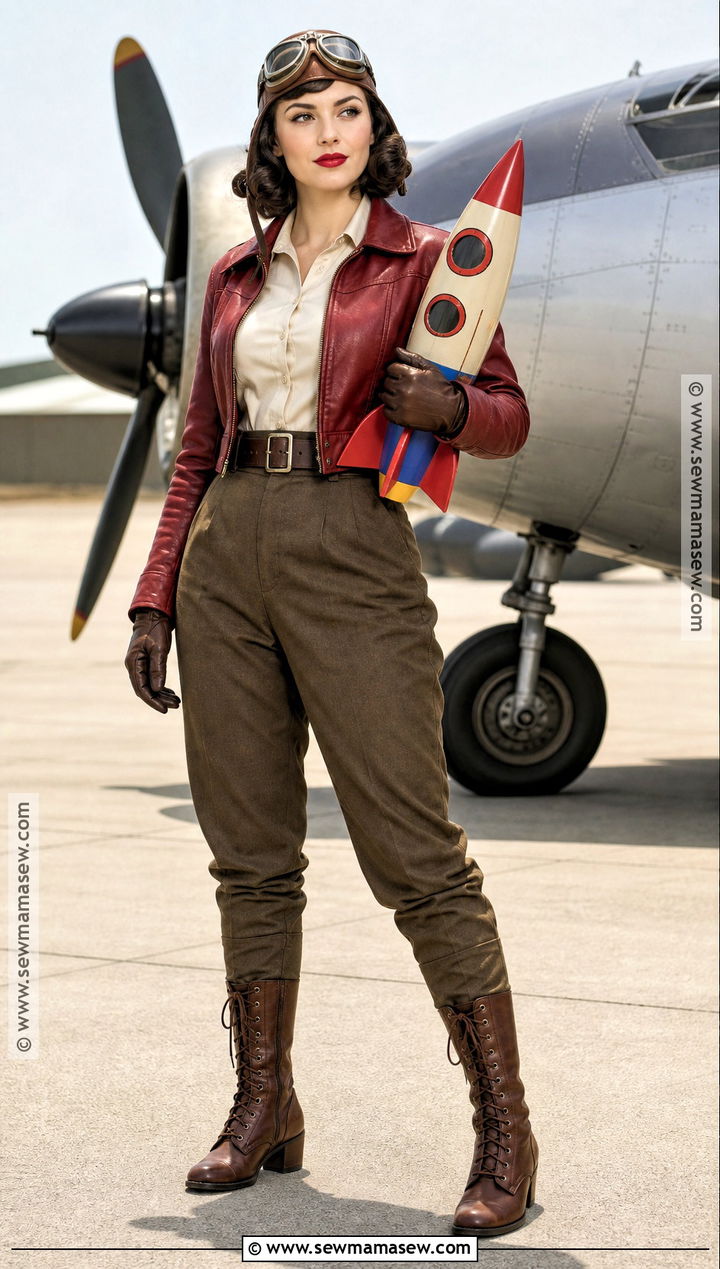 Roxy Rocket Costume With Flight Jacket - 30 batman female costume ideas