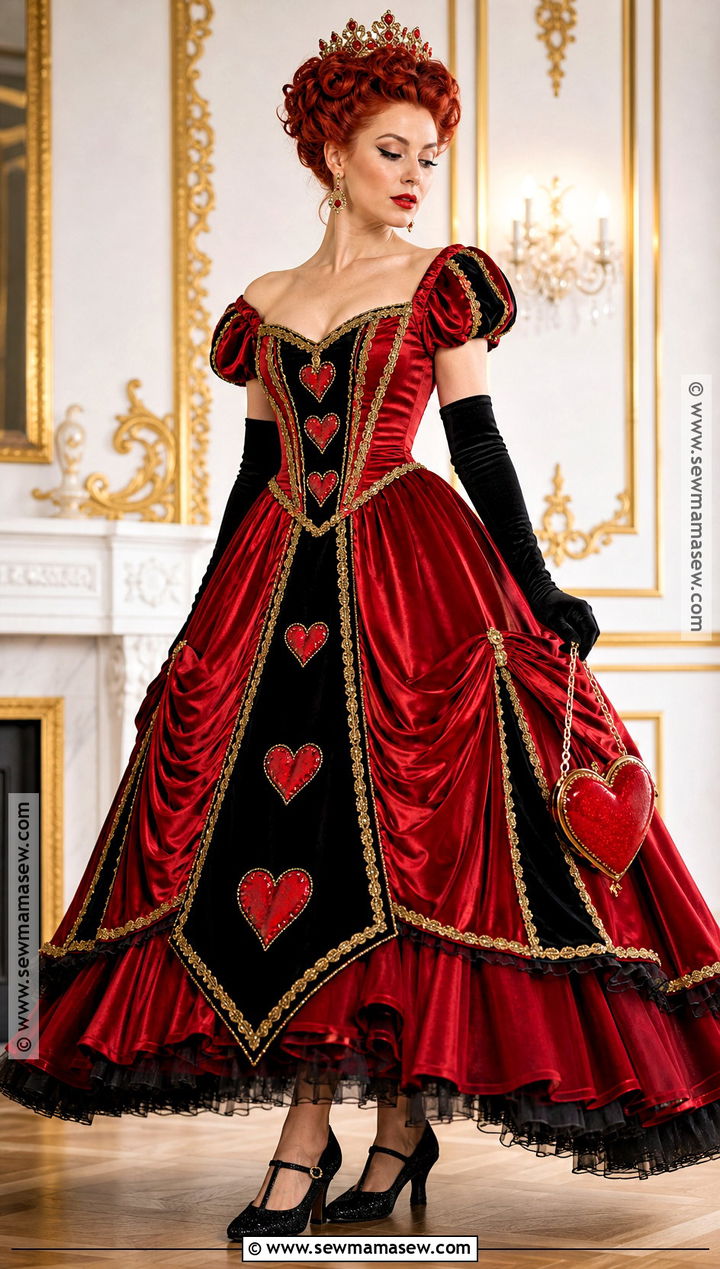 Royal Ball Gown Queen Of Hearts Cosplay - 35 Queen Of Hearts Cosplay Ideas