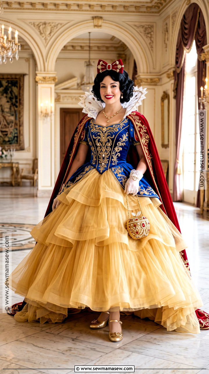 Royal Ball Gown Snow White Costume - 40 snow white halloween costume ideas
