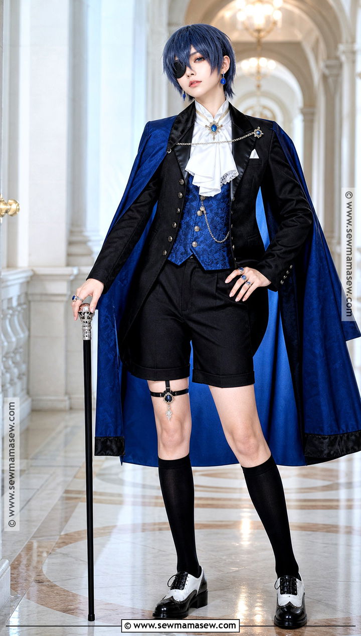 Royal Blue Cape Ciel Phantomhive Cosplay - 35 ciel phantomhive cosplay ideas