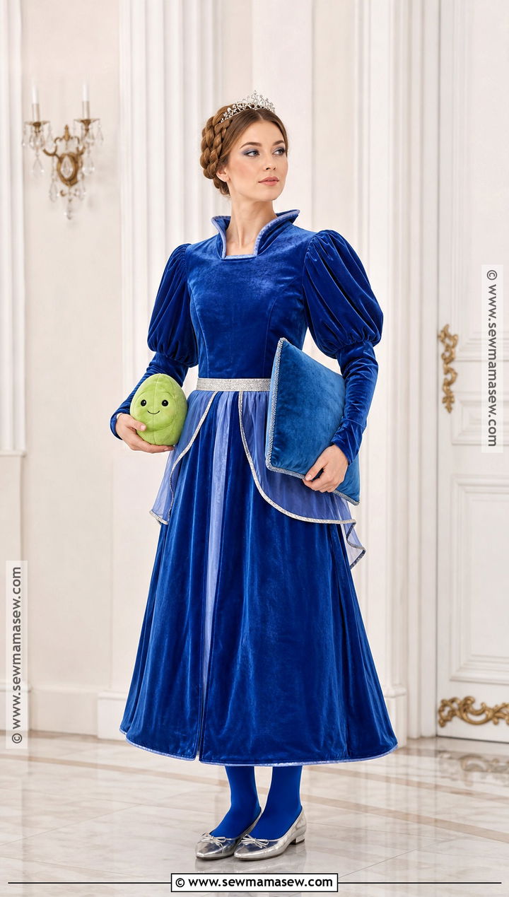 Royal Blue Princess And The Pea Costume - 30 princess and the pea halloween costume ideas