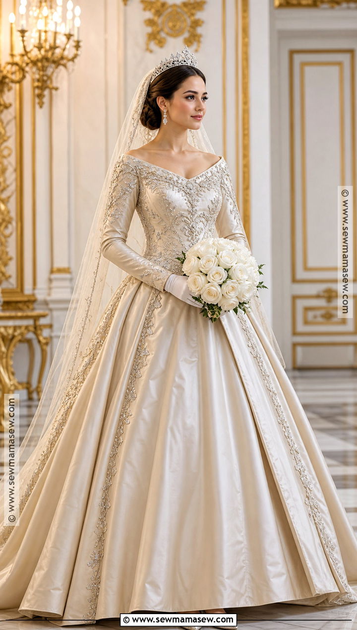 Royal Bride Costume With Jeweled Crown - 35 bride costume ideas