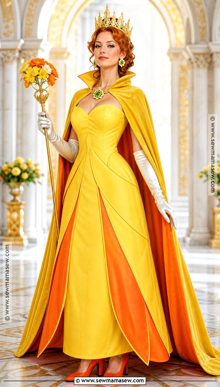 Royal Cape Daisy Costume - 30 daisy mario costume ideas
