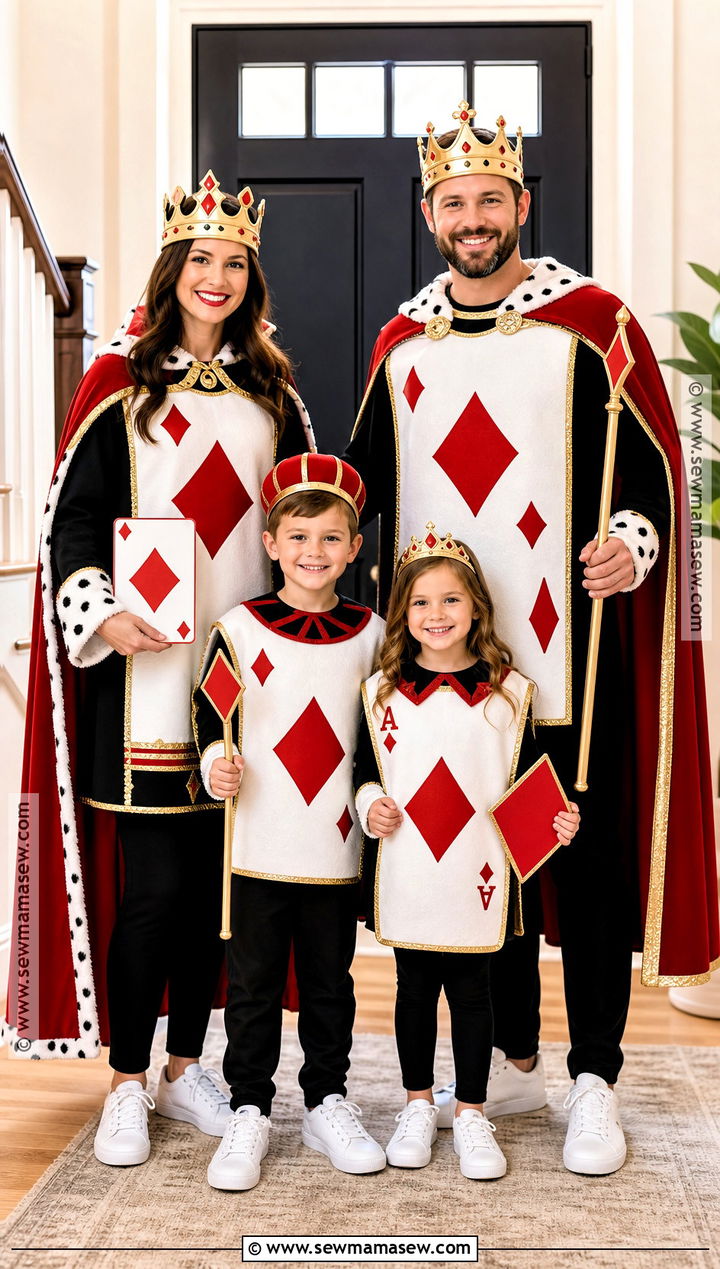 Royal Card Family Costume - 30 Deck Of Cards Costume Ideas