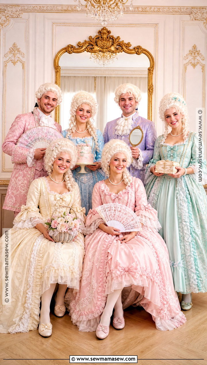 Royal Court Marie Antoinette Group Costume - 35 marie antoinette costume halloween ideas